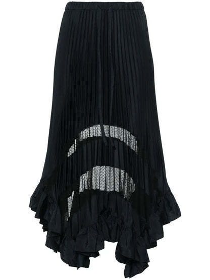 Pleated Midi Skirt