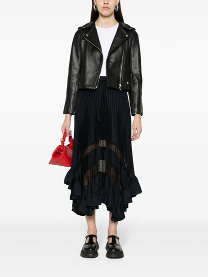 Pleated Midi Skirt