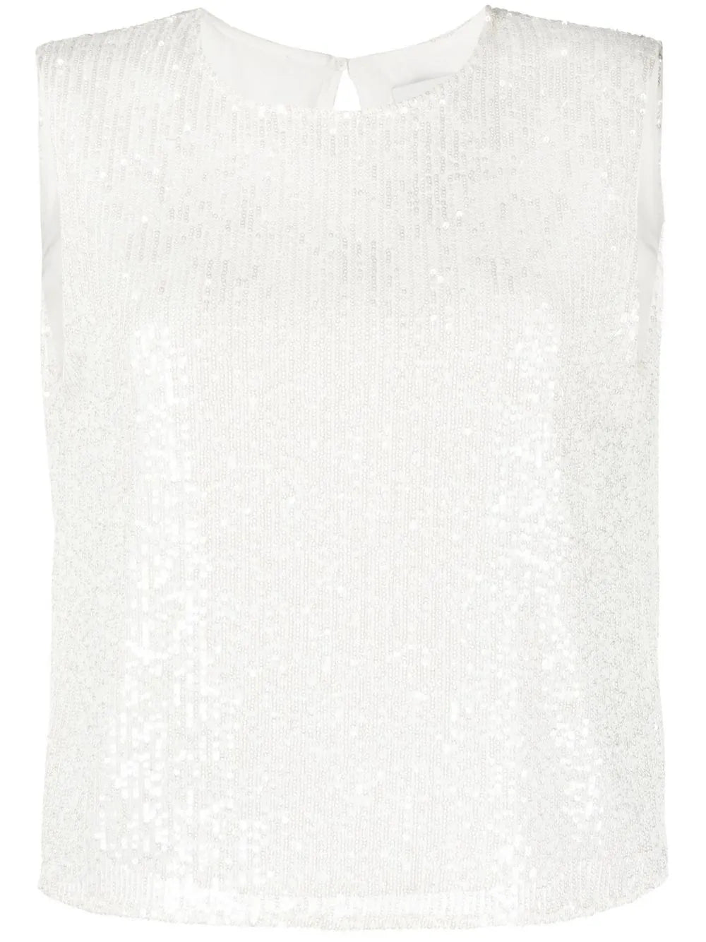 Open-Back Sequin-Embellished Tank Top