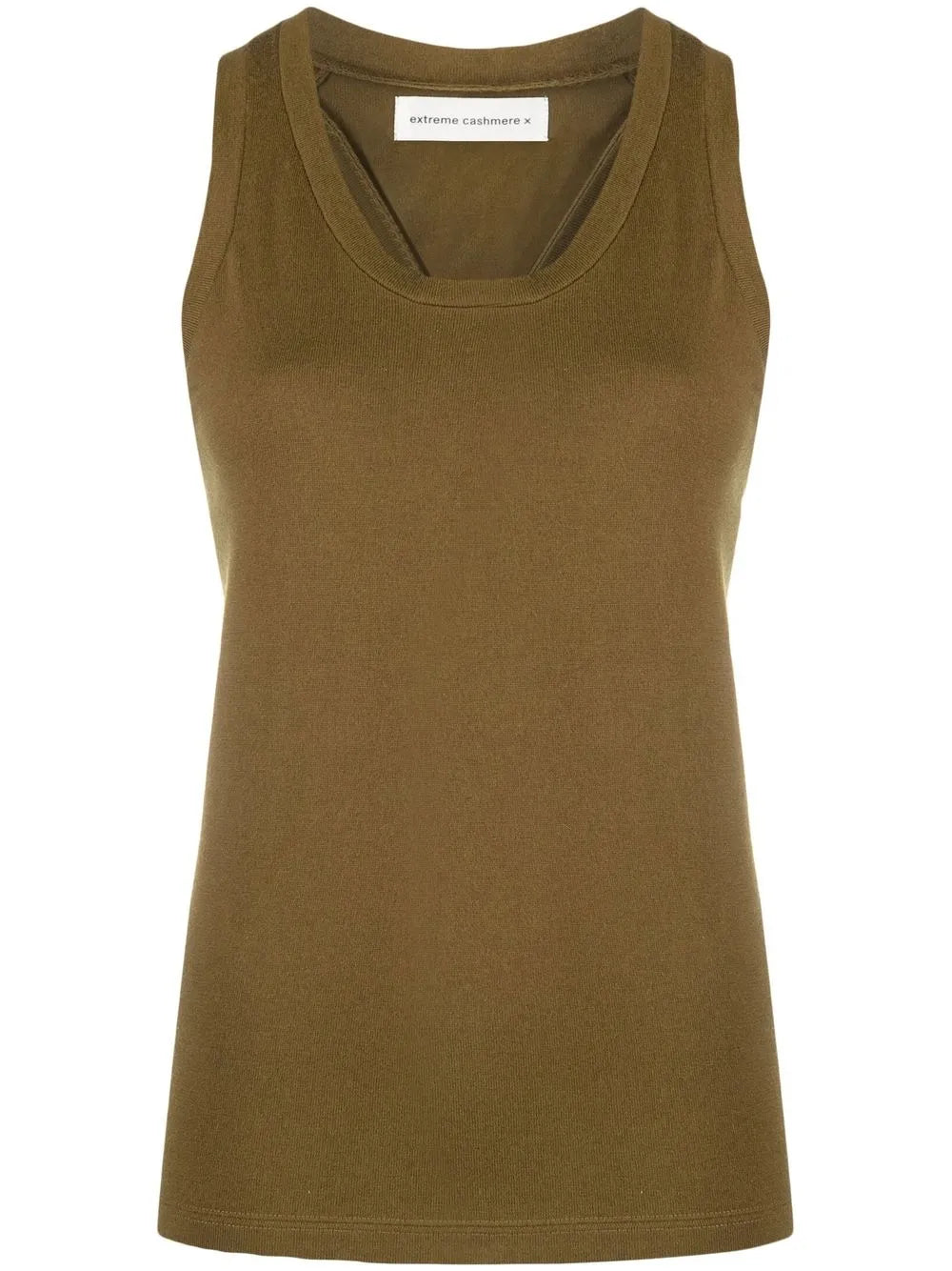Sleeveless Cotton-Blend Knitted Top