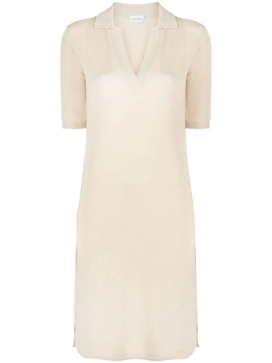 Short-Sleeve Knitted Dress