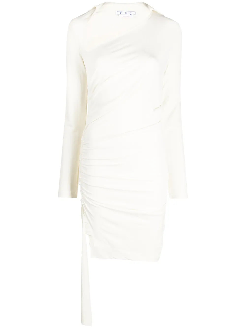 Asymmetric Ruched Minidress