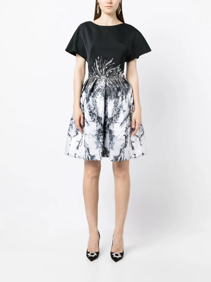Bead-Embellishment Dress