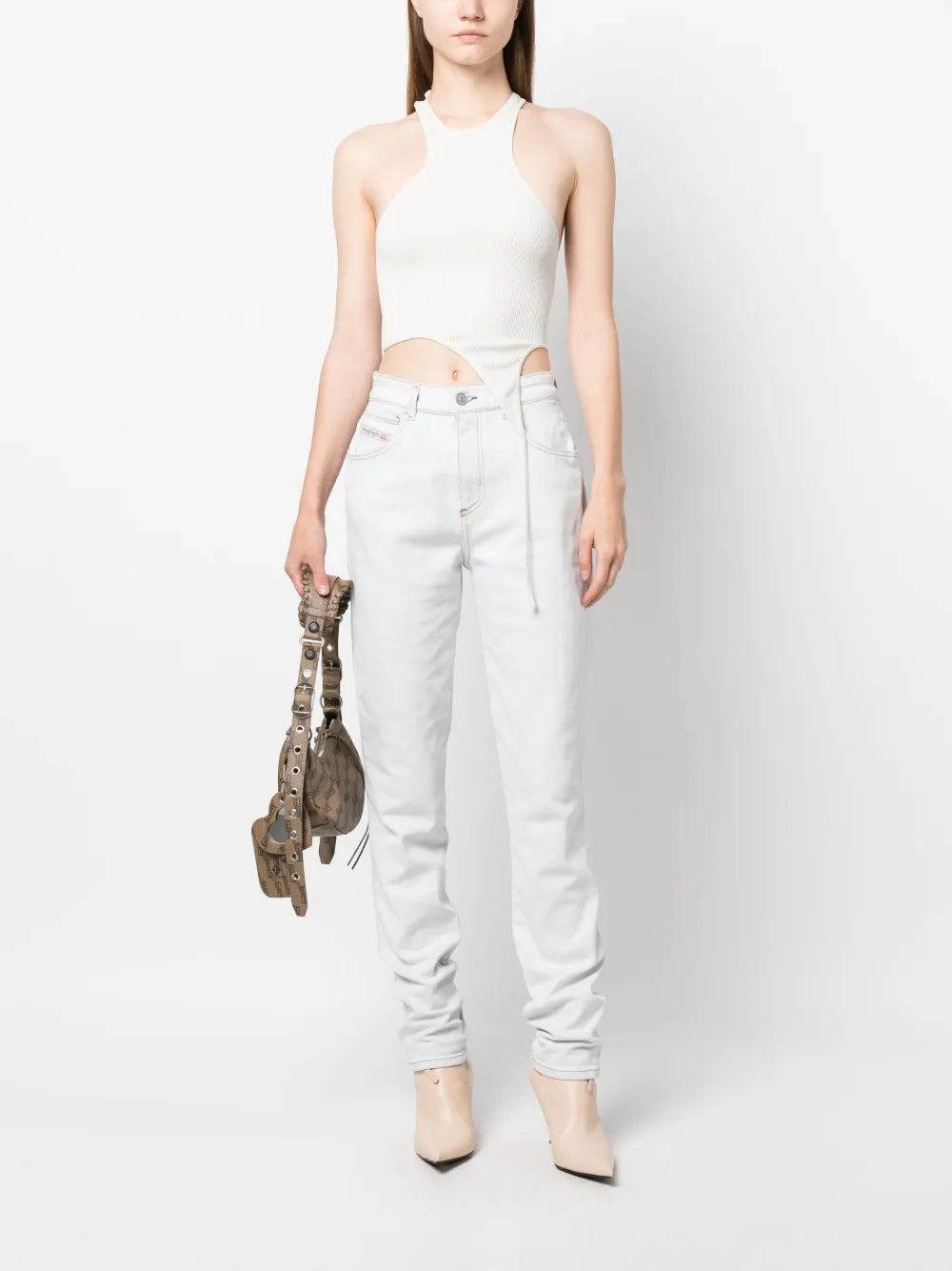Mid-Rise Straight-Leg Jeans