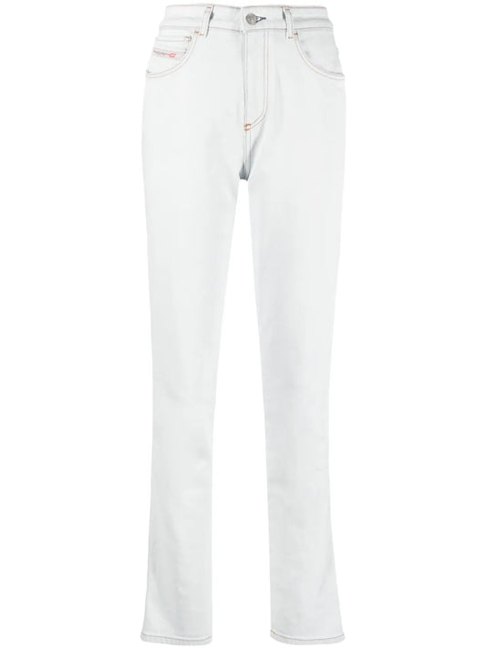 Mid-Rise Straight-Leg Jeans