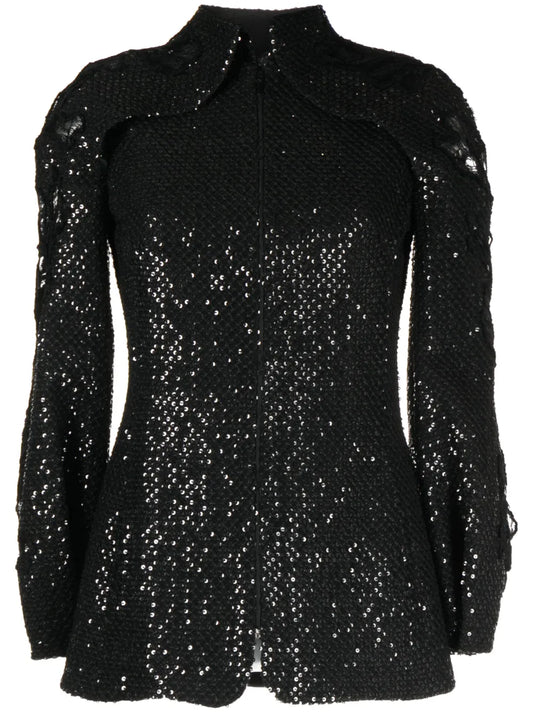 Sequin Ripped Jacket