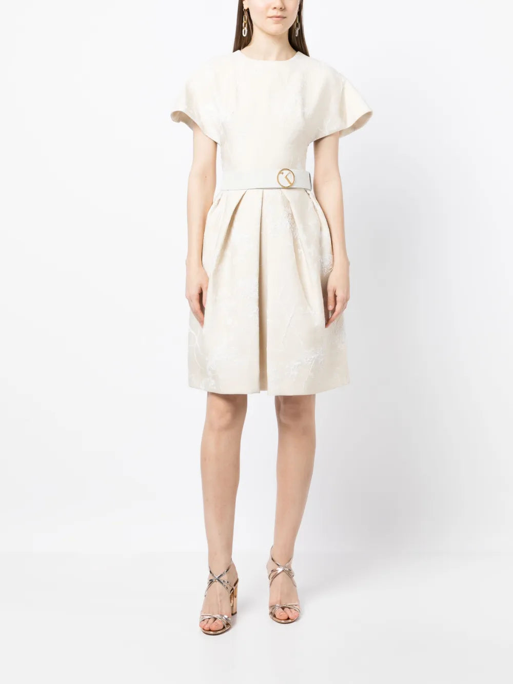 Knee-Length Flared Dress