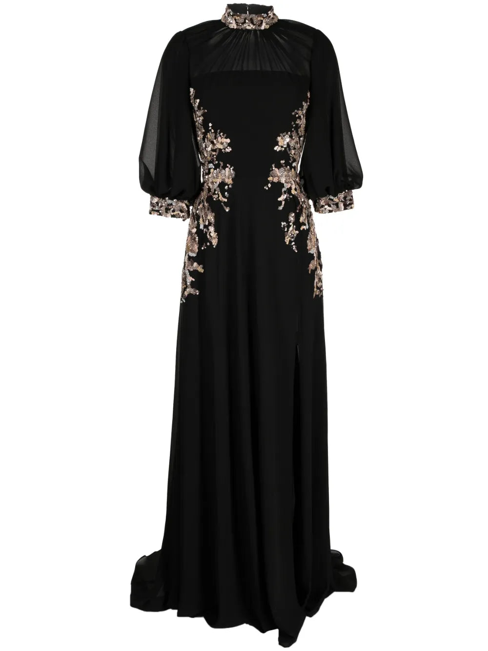 Sequin-Embellishment Long Dress