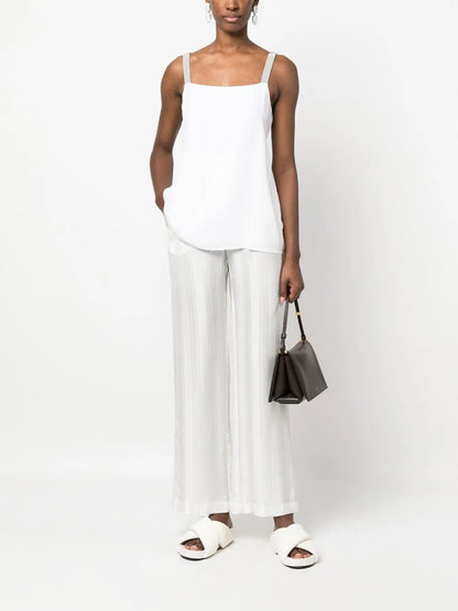 Metallic Strap Top