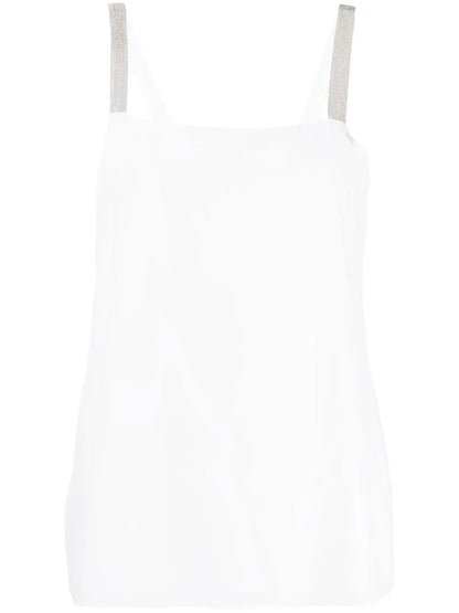 Metallic Strap Top