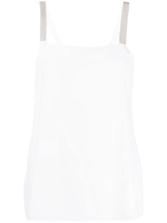 Metallic Strap Top