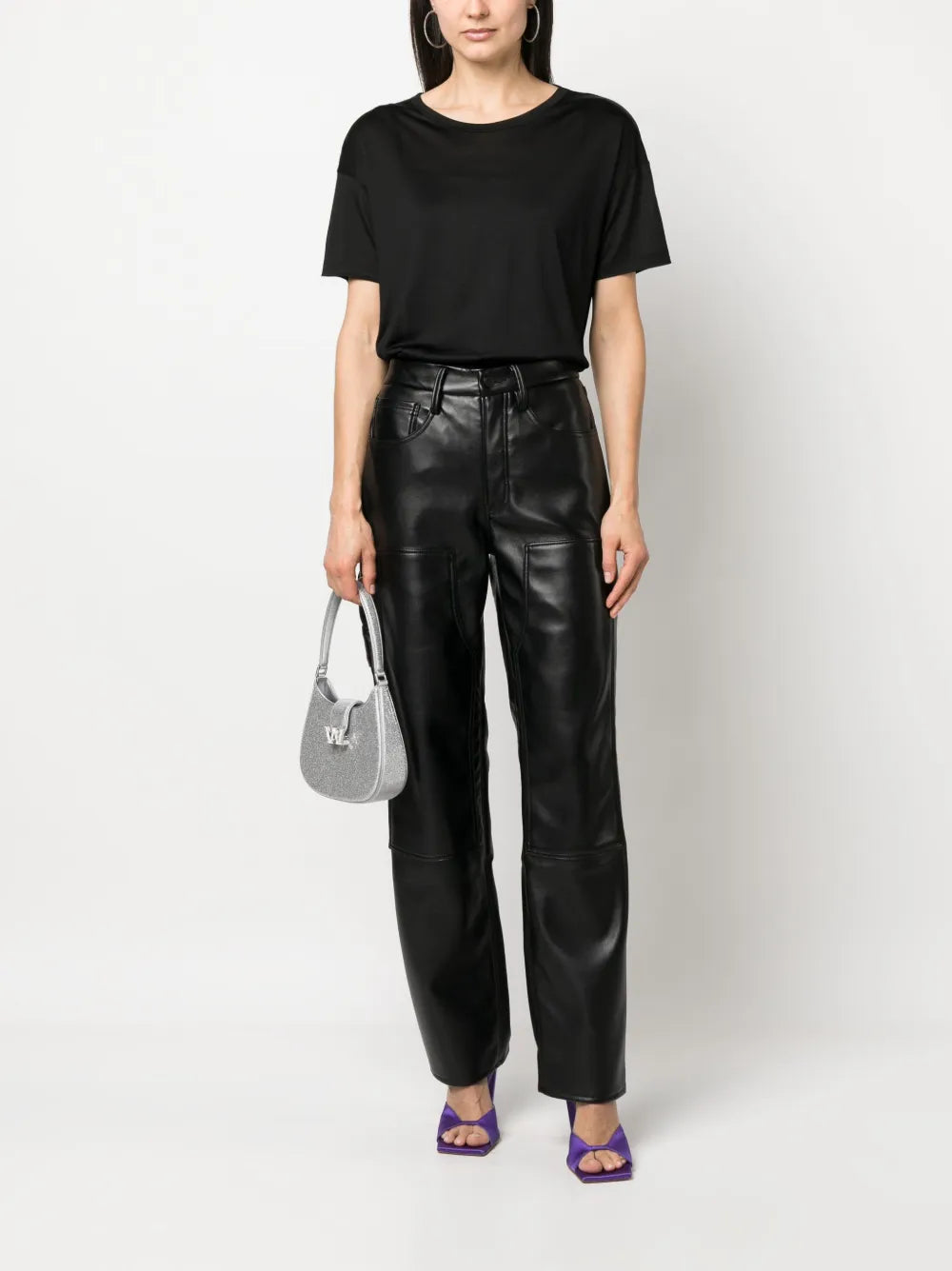 Short-Sleeved Silk T-Shirt