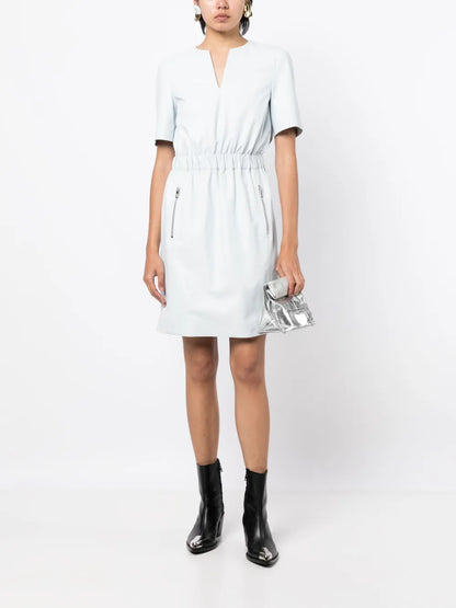 Elasticated Short Sleeved Dress