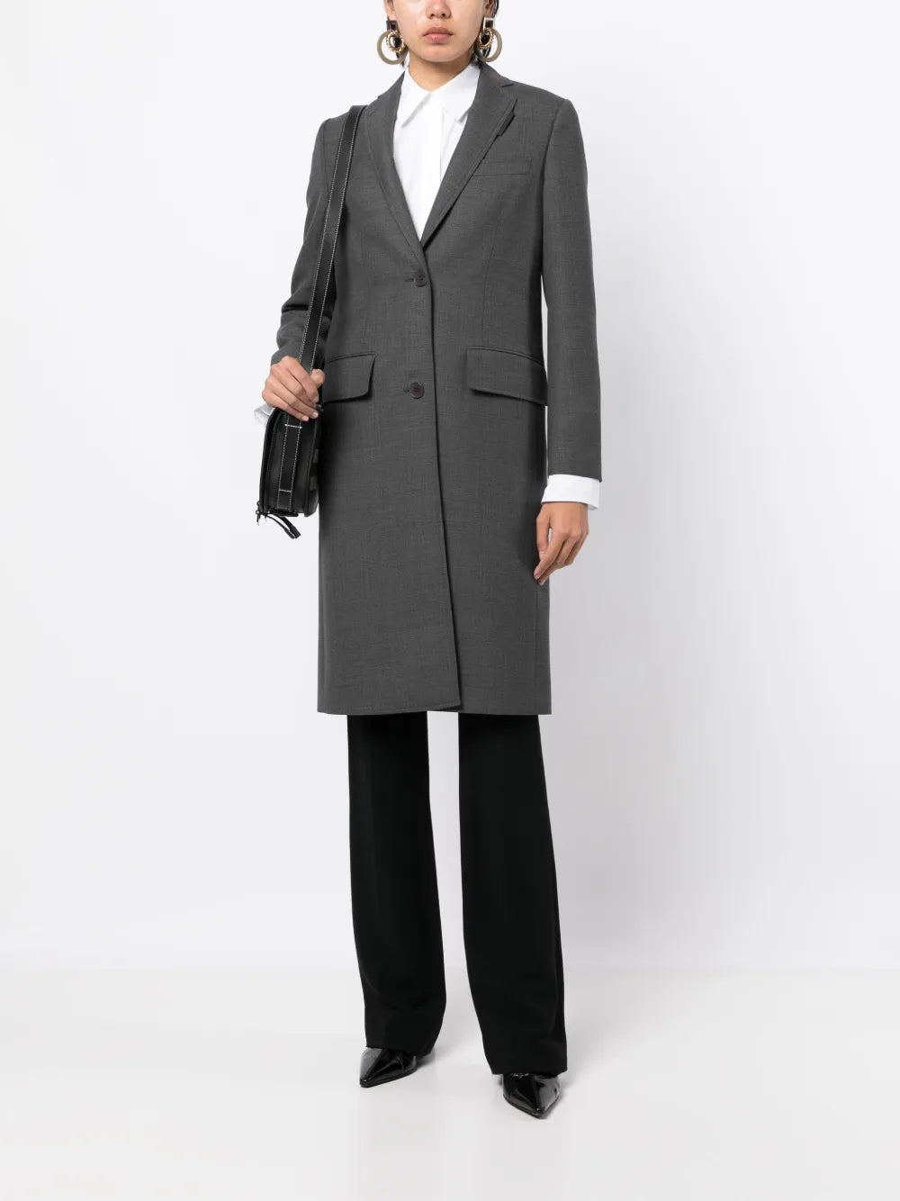 Tailored Single-Breasted Coat