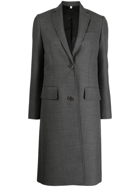 Tailored Single-Breasted Coat