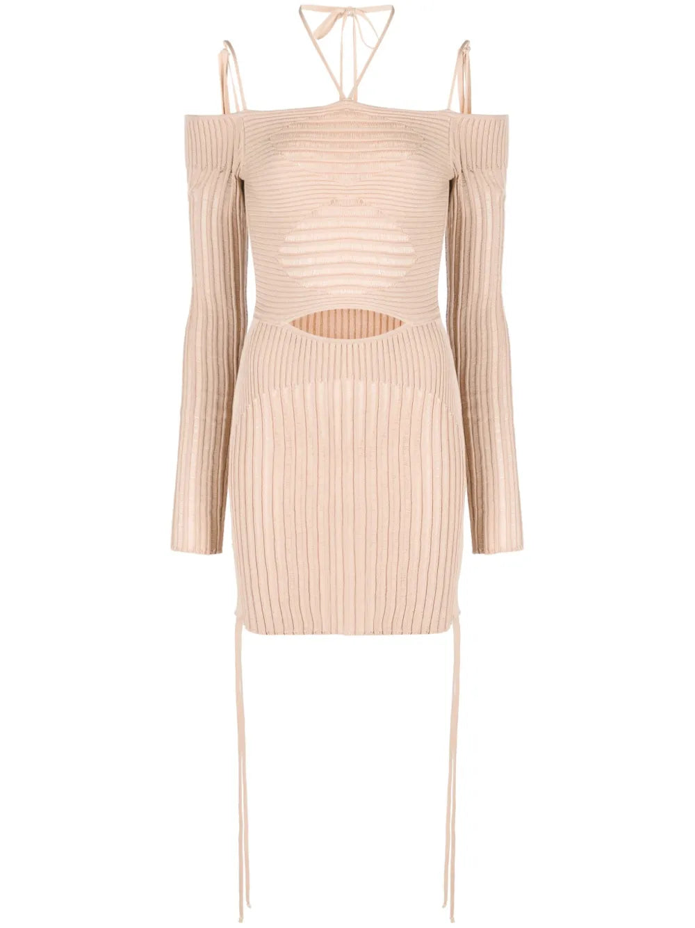 Ribbed-Knit Mini Dress
