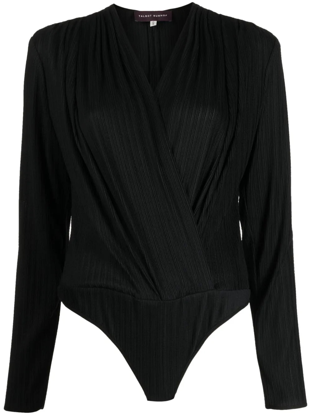 Ribbed-Knit Long-Sleeve Bodysuit