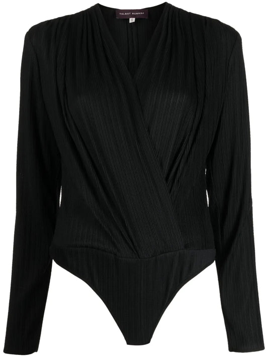 Ribbed-Knit Long-Sleeve Bodysuit