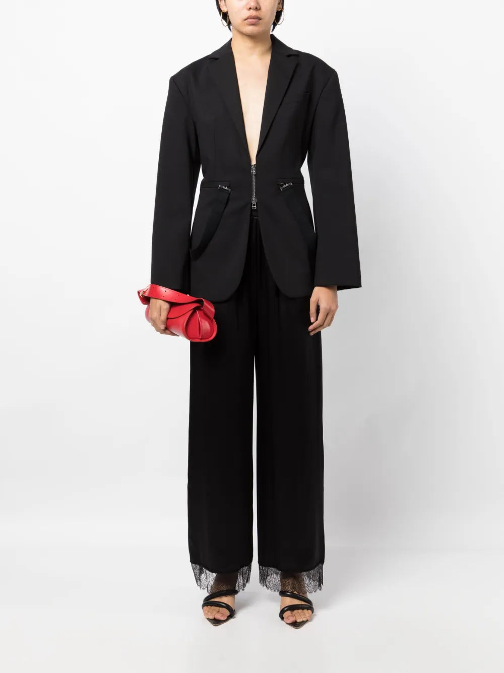 Elasticated-Waistband Silk Trousers