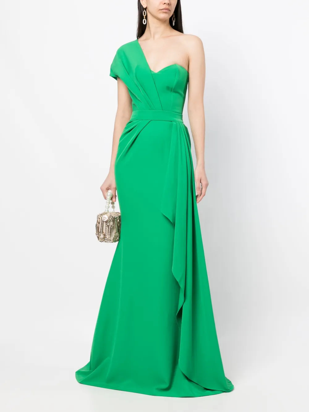 One-Shoulder Gathered Dress