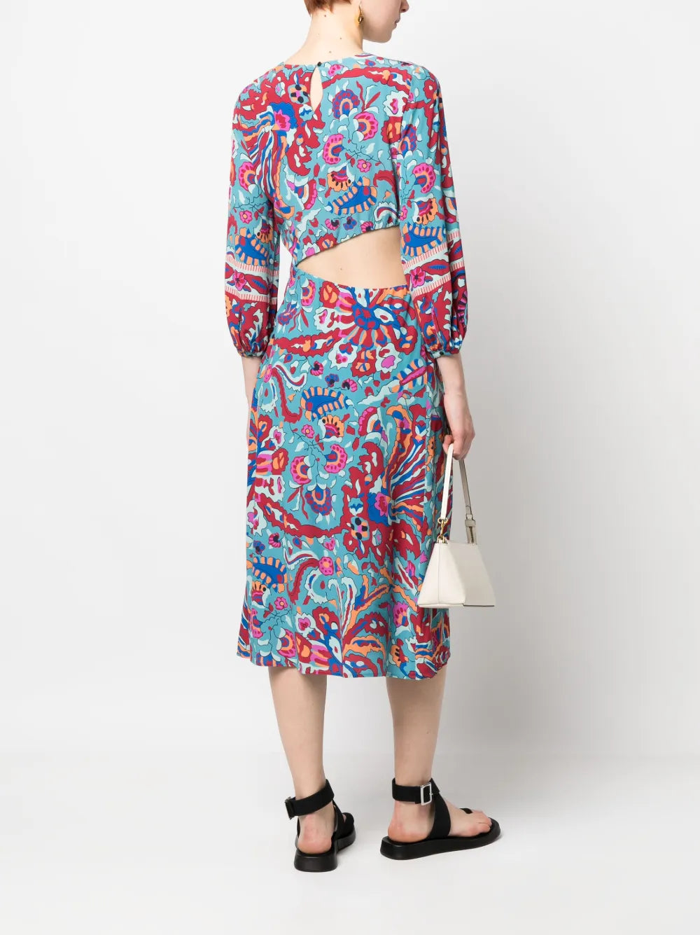 Monica Floral-Print Midi Dress