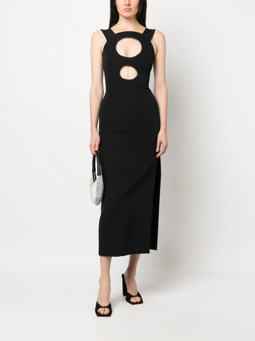 Round Cut-Out Sheath Dress