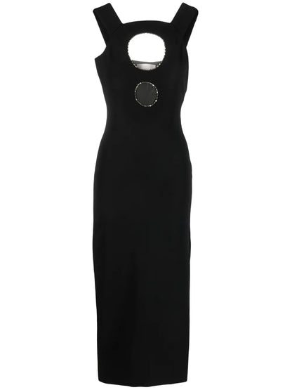 Round Cut-Out Sheath Dress