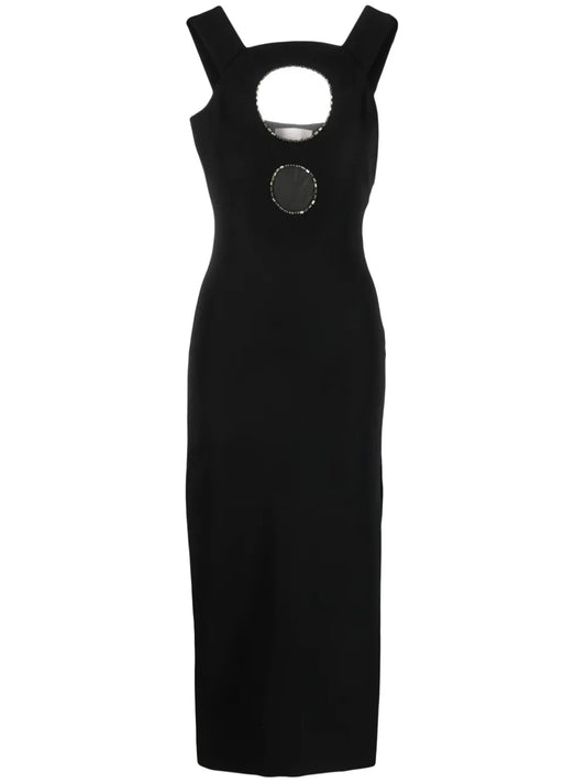 Round Cut-Out Sheath Dress