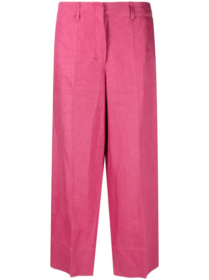 Pressed-Crease Cropped Trousers