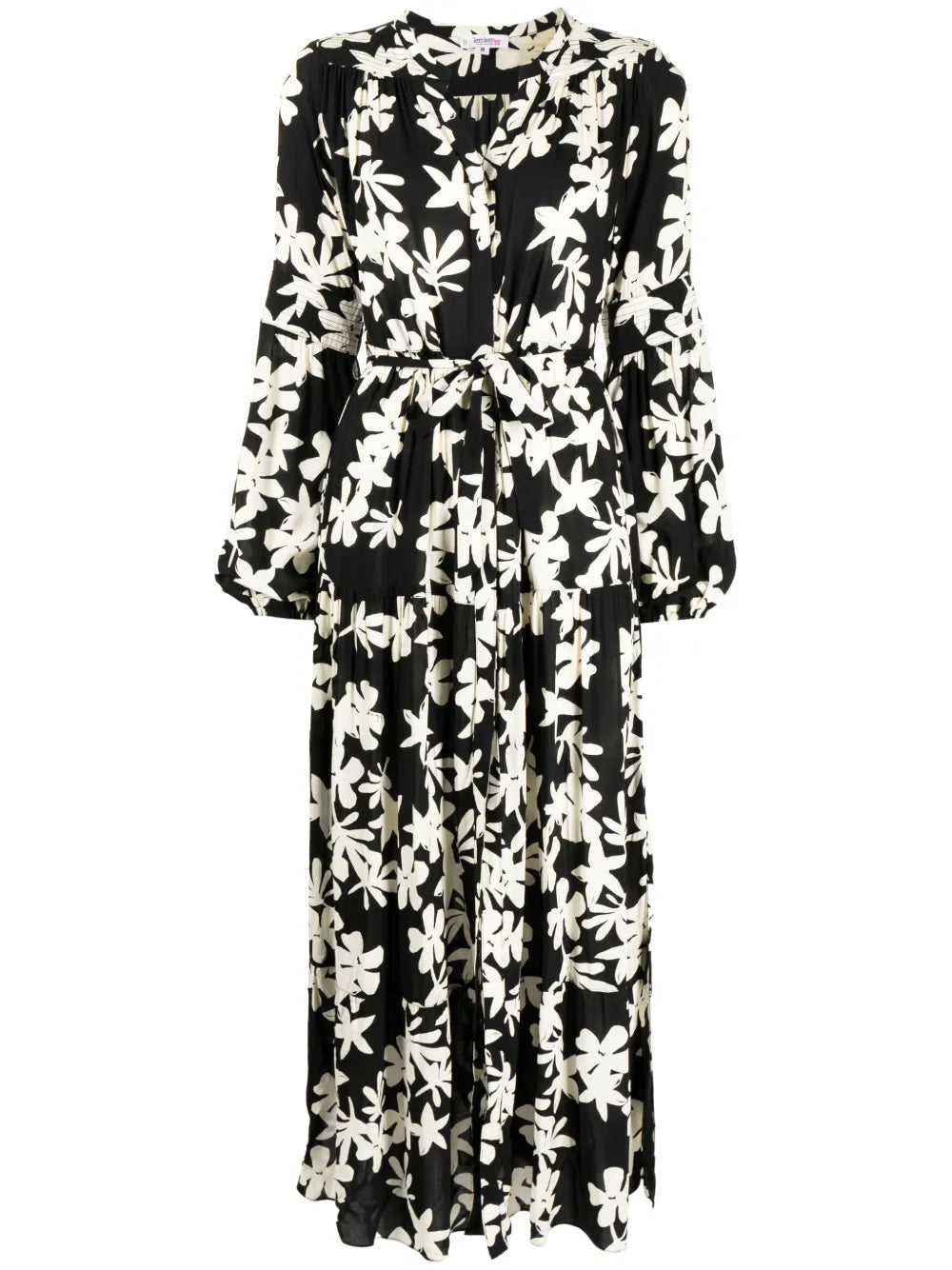 Floral-Print Peasant Dress