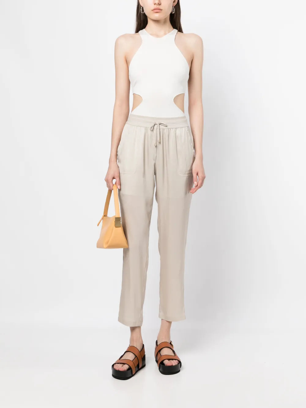 Drawstring-Waist Track Pants