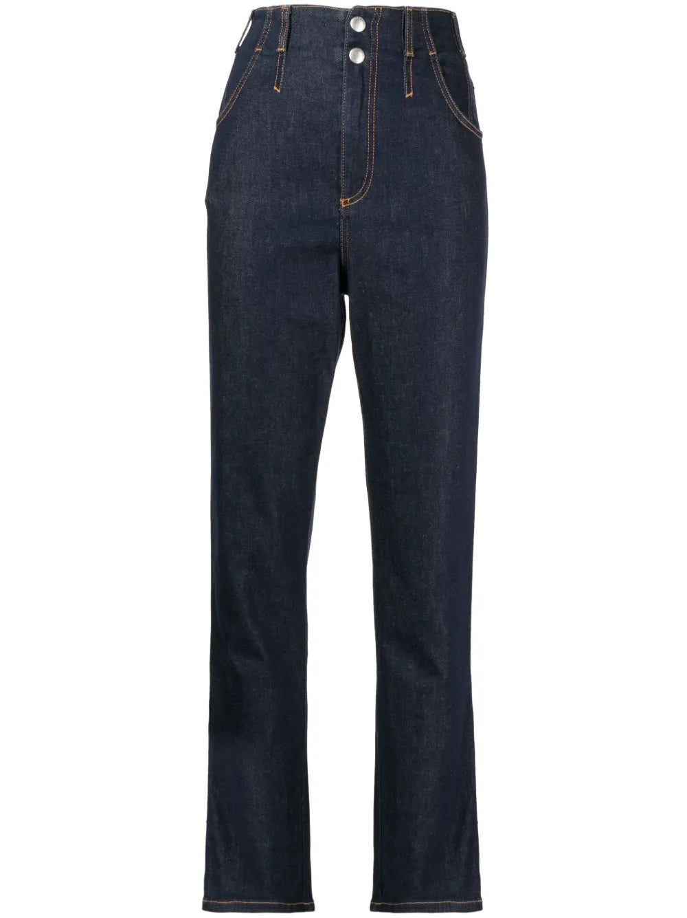 Denim Straight-Leg Trousers