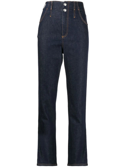 Denim Straight-Leg Trousers