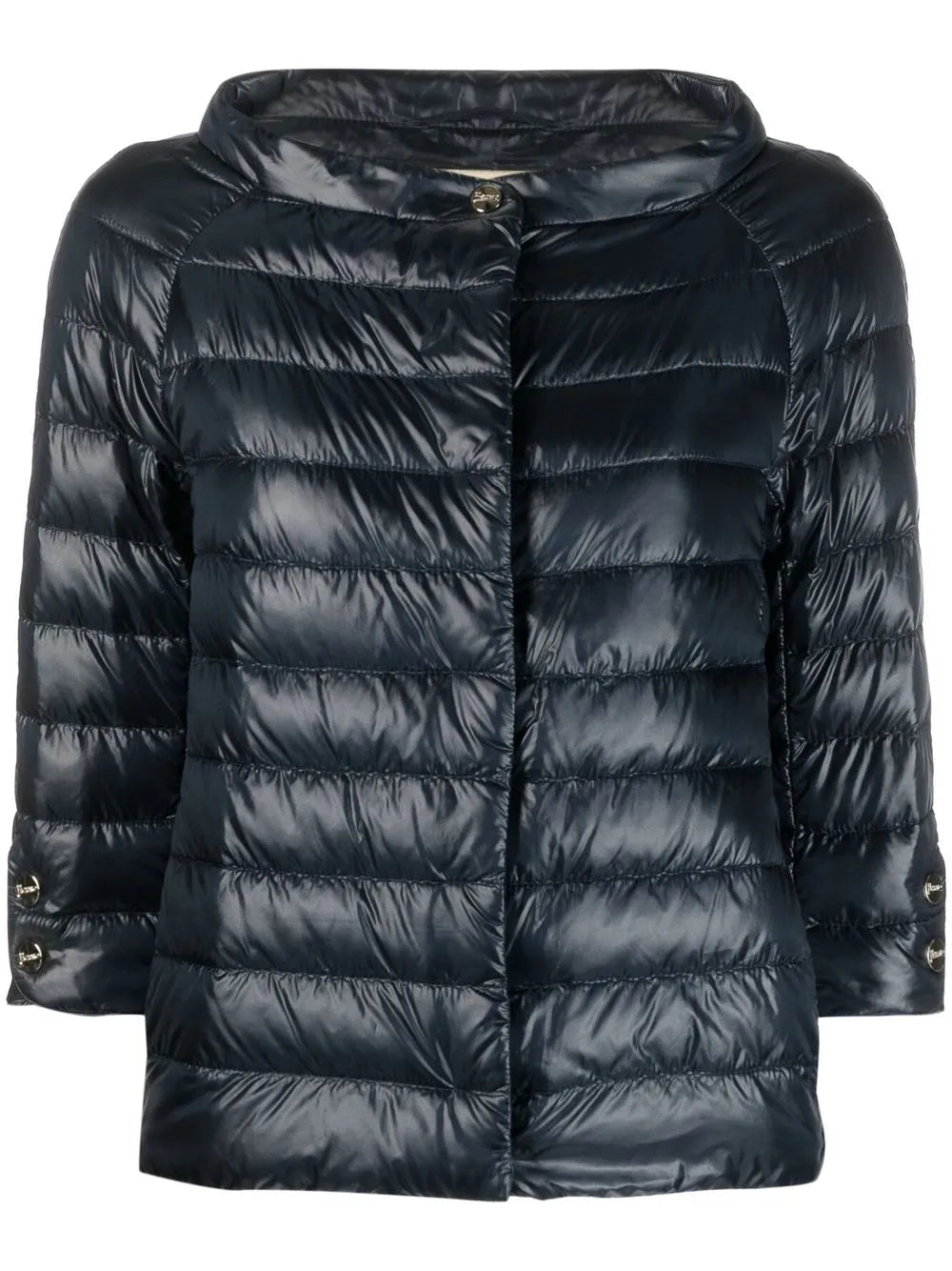 Aminta Quilted Three-Quarter Sleeve Jacket
