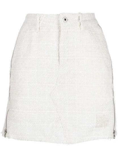 Distressed Mini Skirt