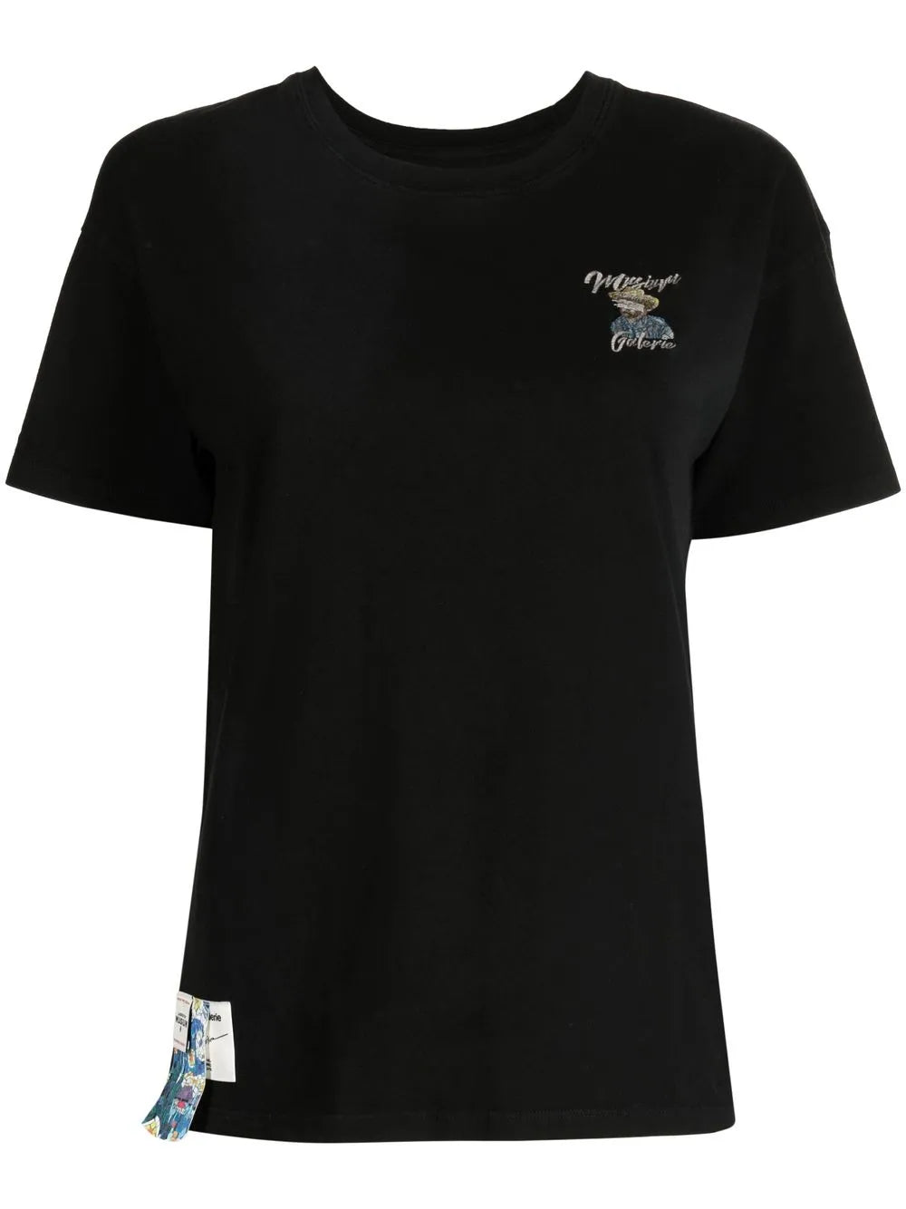 Embroidered-Motif Cotton T-Shirt