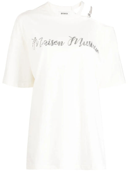 Embellished-Logo Cotton T-Shirt