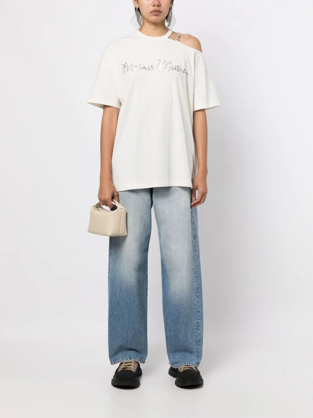Embellished-Logo Cotton T-Shirt