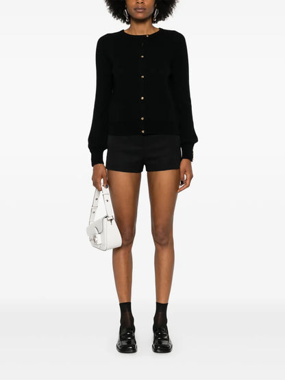 Crew-Neck Wool Cardigan