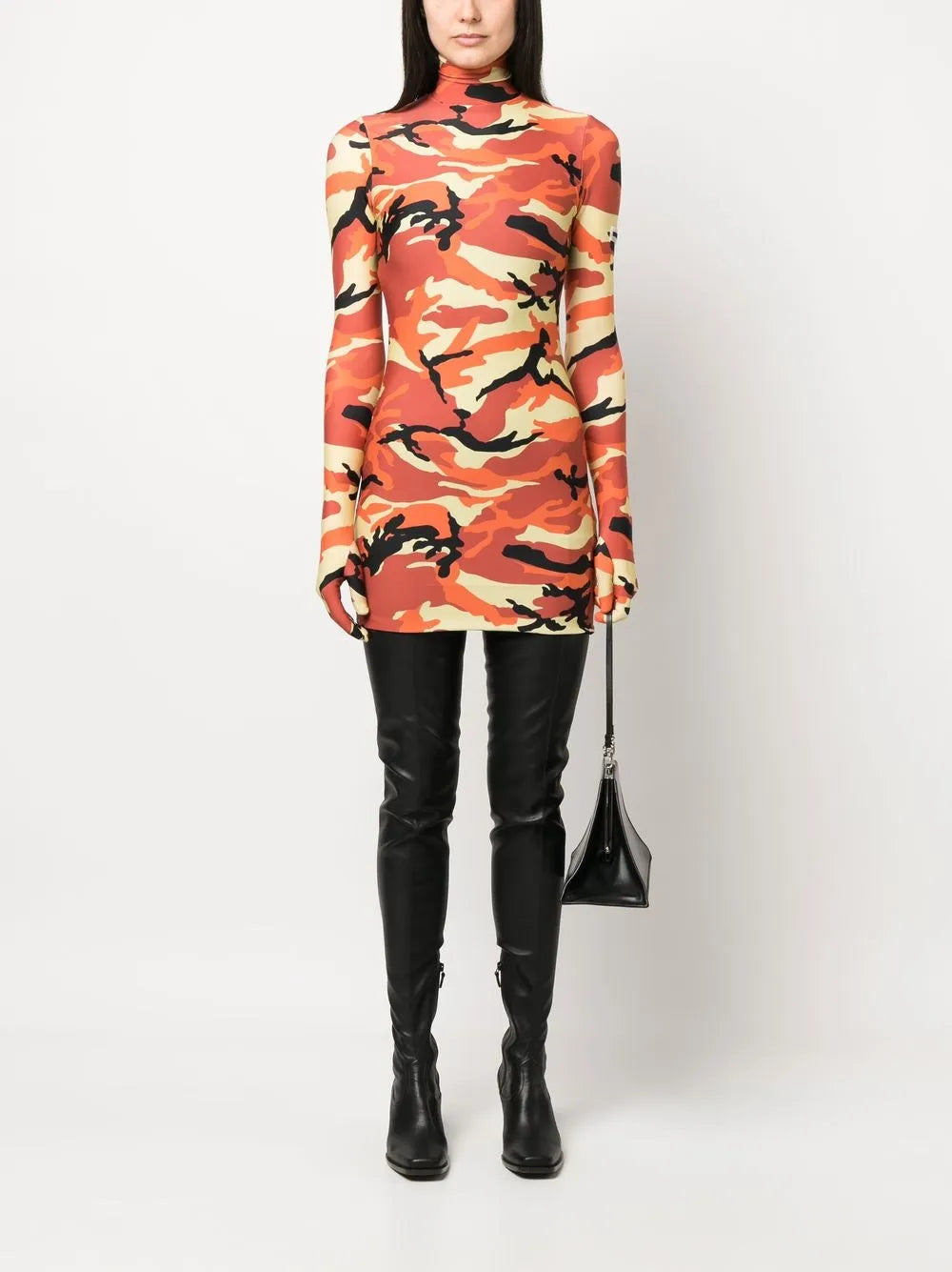 Camouflage-Print Minidress