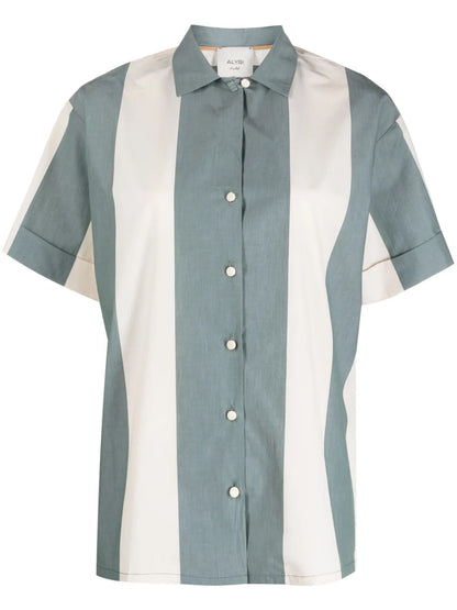 Maxi Striped Cotton Shirt