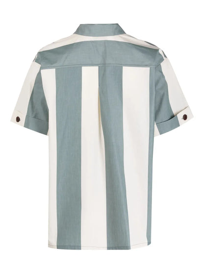 Maxi Striped Cotton Shirt