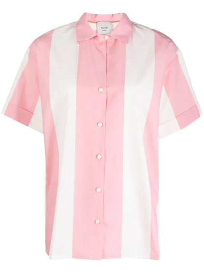 Maxi Striped Cotton Shirt