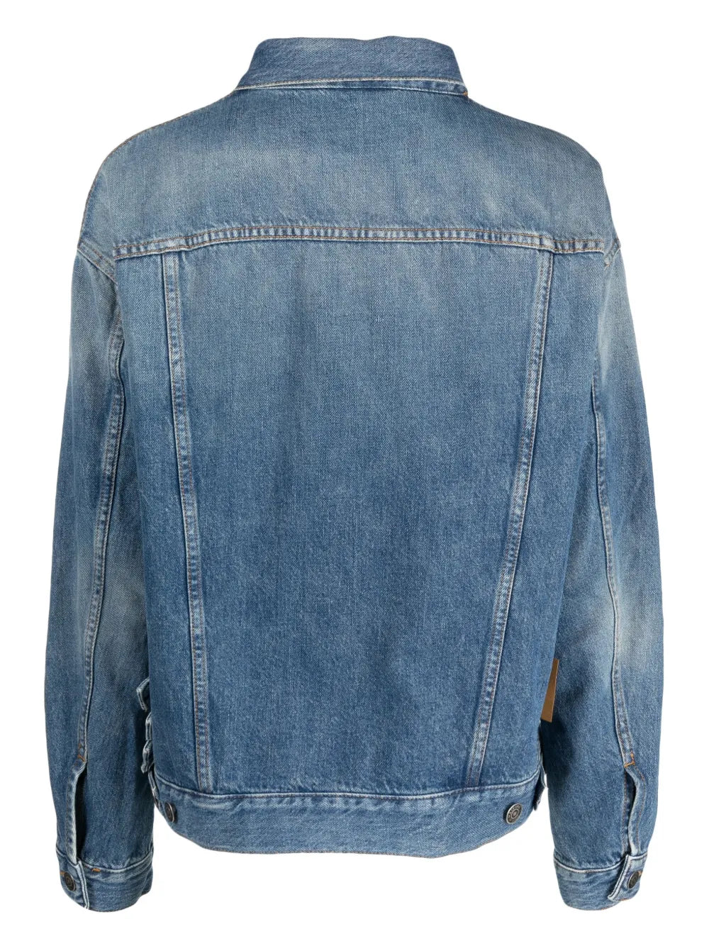 Belt-Detail Denim Jacket