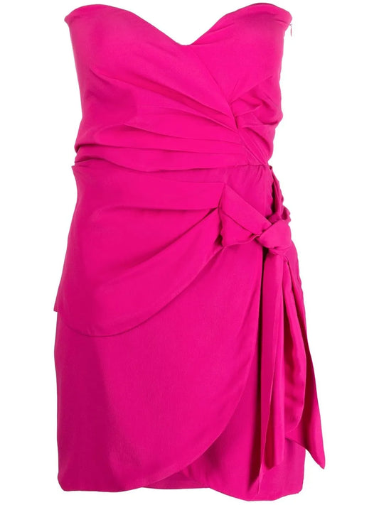 Ruched Knotted Minidress