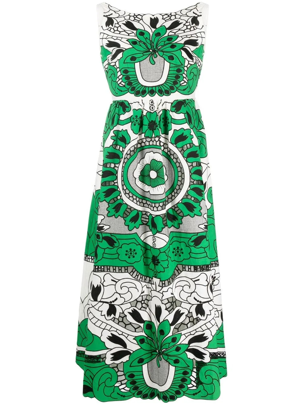 Floral-Print Midi Dress