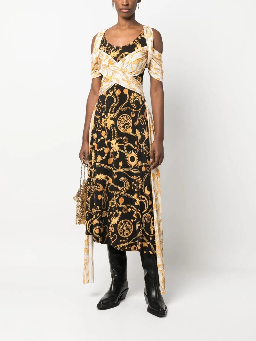 Nuisette Draped Midi Dress