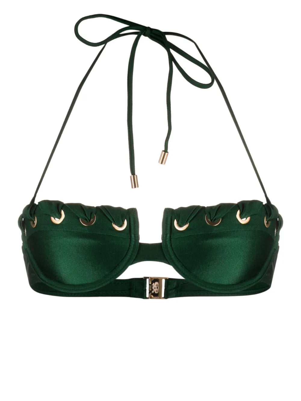 Devi Eyelet-Detail Bikini Top