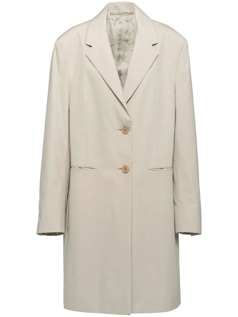 Single-Breasted Cotton Coat
