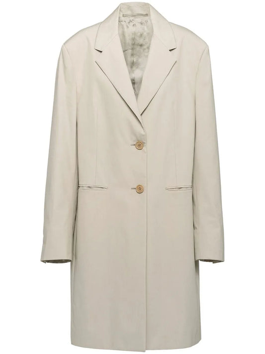 Single-Breasted Cotton Coat